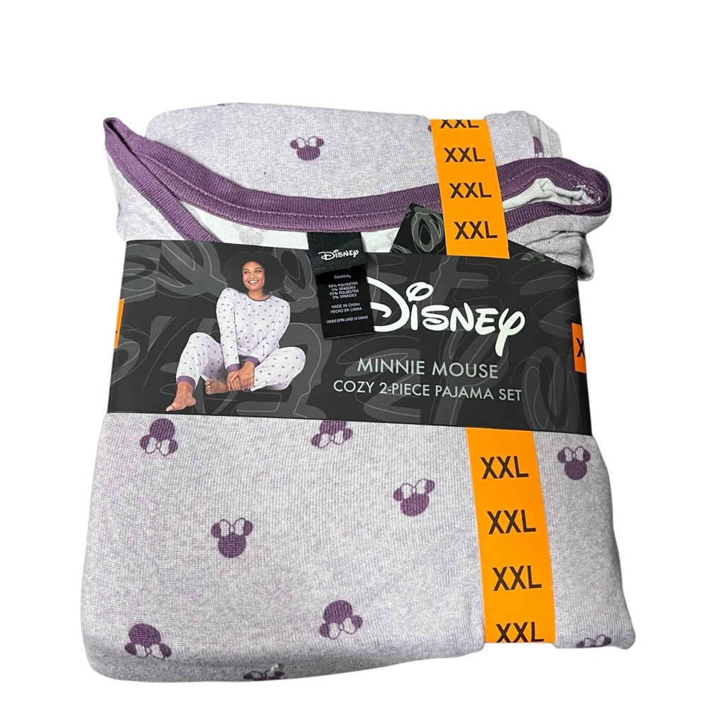 NWT Women’s Disney 2 Piece Minnie Mouse Long Sleeve Shirt & Pants Pajamas PJ XXL